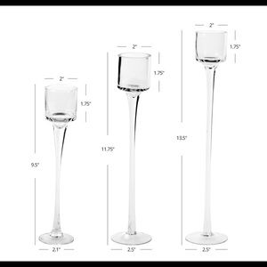 Long stem tea light/candle holders